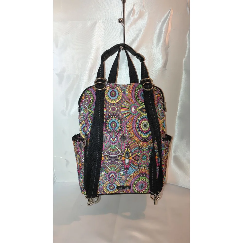 Sakroots Lola Convertible Backpack in Rainbow Wanderlust Print - Picture 5 of 7